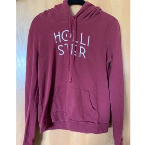 Burgundy Hollister Hoodie